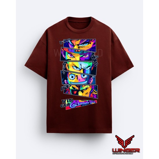 Anime Heros Drop Shoulder T-Shirt  