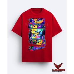 Anime Heros Drop Shoulder T-Shirt  