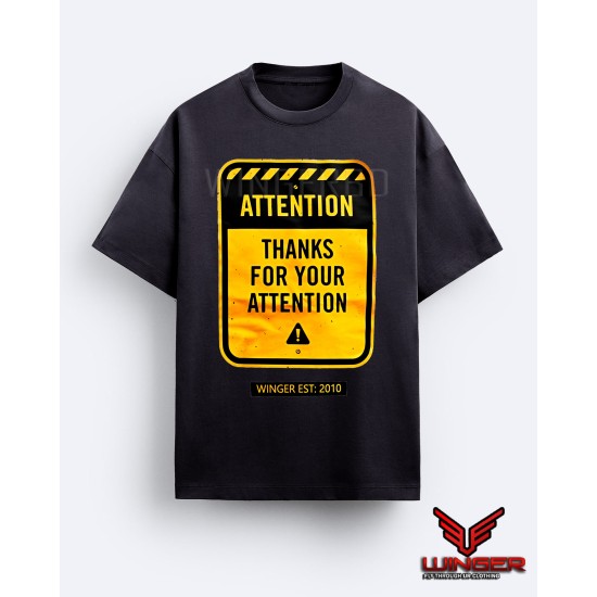 Attention Drop Shoulder T-Shirt