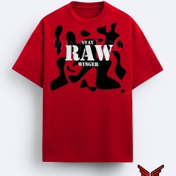 Black  Camo Raw Drop Shoulder T-Shirt