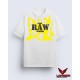 yellow Camo Raw Drop Shoulder T-Shirt